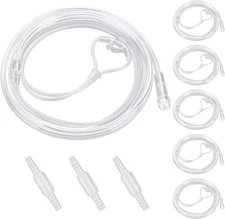 5 Pack Cannula Nasal 7 FT Super Soft Nasal Cannula Tubing for Oxygen Nose Tubing
