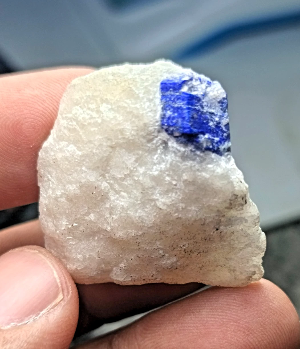 Blue Lazurite Crystal Specimen — 82 ct, Afghanistan