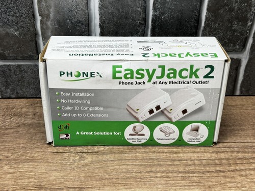Phonex Broadband EasyJack 2 Phone Jack At Any Electric Outlet