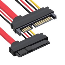 NFHK SFF-8482 SAS 29 Pin to SATA 22Pin Extension Cable with 15Pin SATA Power