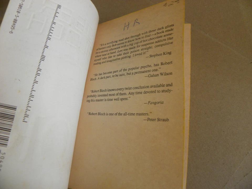 Tor Horror 1990 1st thus Robert Bloch LORI pb Foto 2 de 4