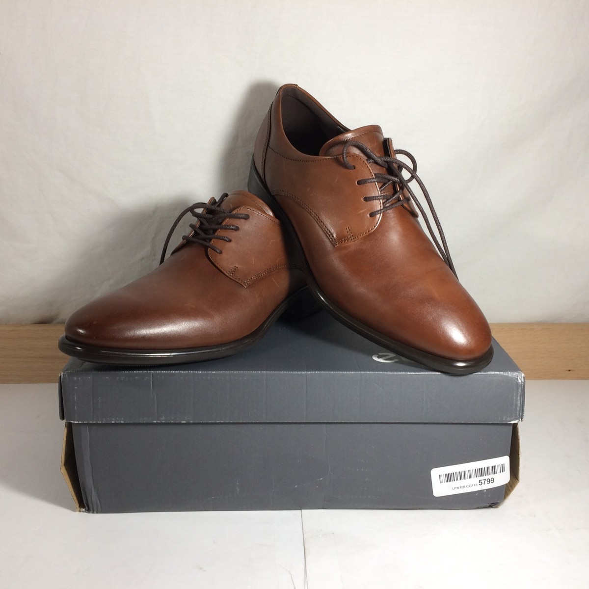 Ecco Citytray Men's Dress Shoes, Cognac, M42