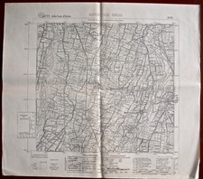 Cartina geografica - Montecchio Emilia - Istituto Geografico Militare 1935
