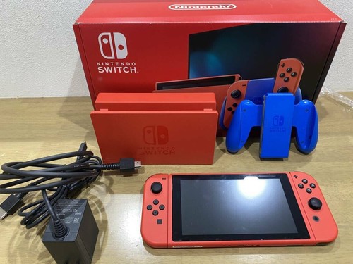 Consola Nintendo Switch Mario Edición Roja con Accesorios Rojo×Azul de JAPÓN - Imagen 1 de 9