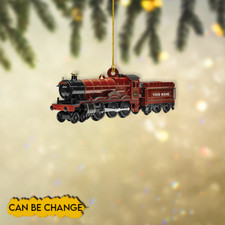 Personalized Train Ornament, Railroader Christmas Ornament, Locomotive Xmas