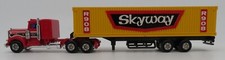 SHINSEI MINI POWER KENWORTH TRUCK TRAILER CONTAINER SKYWAY 908 WORLD JET FIGHTER