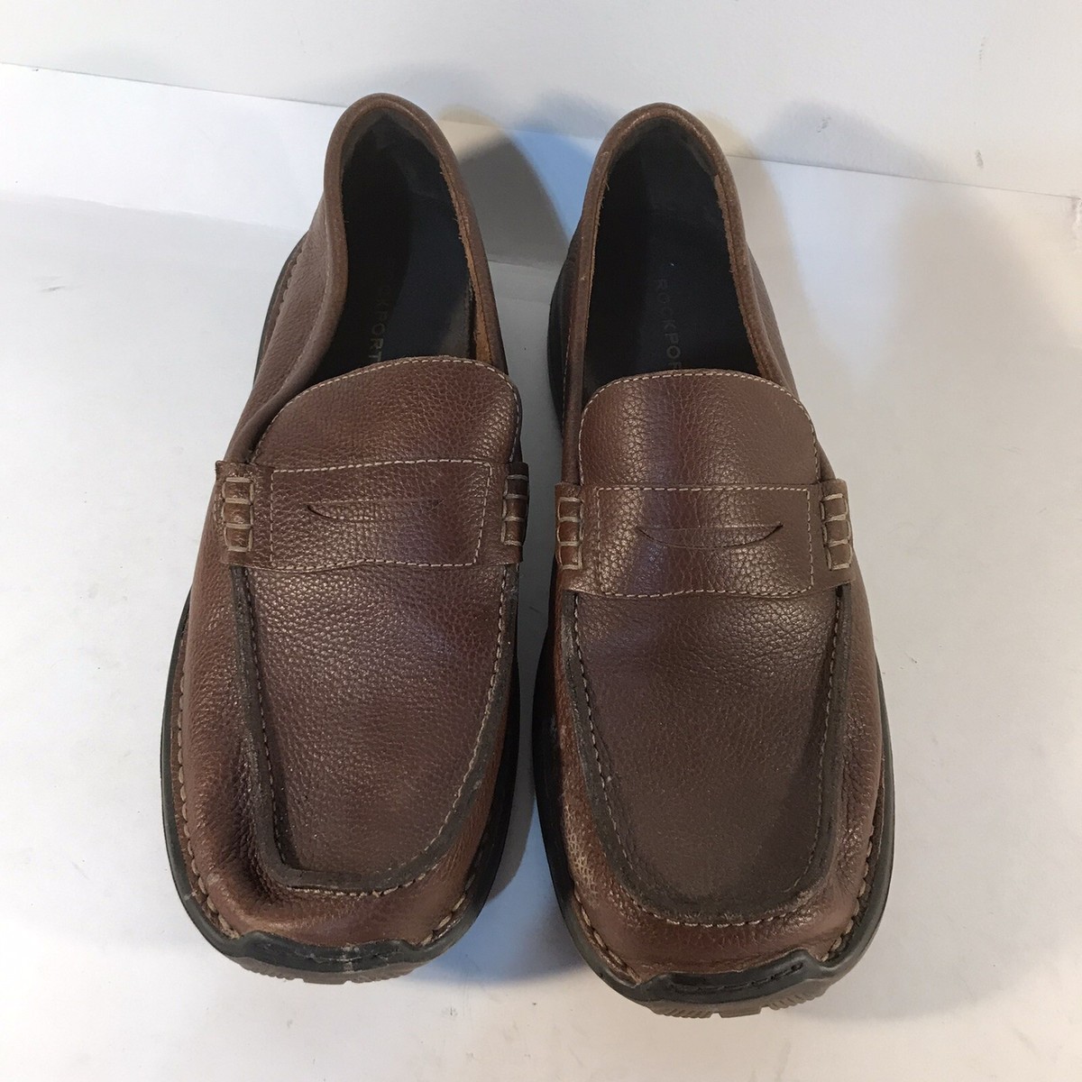 Rockport Men’s Brown Leather Penny Loafers 11W Wide Comfort Dress Shoes‎ Stylish and comfortable - The Classic Loafer Penny is the  main image 2