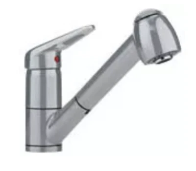 Franke FF2280 Single Loop Handle Pull-Out Spray Kitchen Faucet SATIN NICKEL New