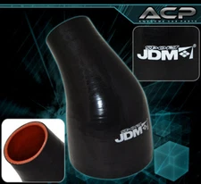 3.5" To 2.5" Black 45 Bend Silicone Hose Reducer Coupler Pipe High Temp Quality