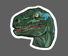 Velociraptor Sticker Blood Drip Waterproof