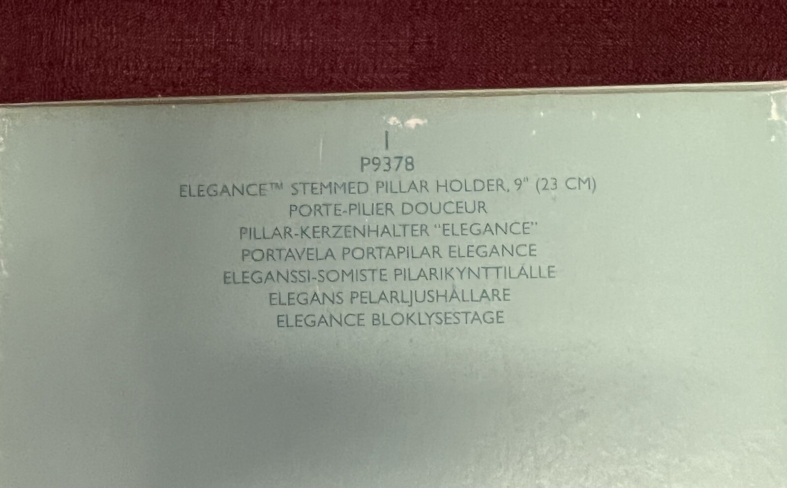 Partylite ELEGANCE STEMMED PILLAR HOLDER SET - 6 and 9 Inch