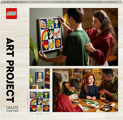 LEGO 21226 Art: Project   Create Together Set, Canvas Wall Art Décor, Idea NEW!