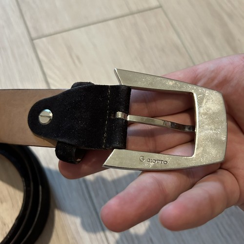 PAL ZILERI Concept Men Belt in Black Leather Made in Italy - Picture 3 of 6