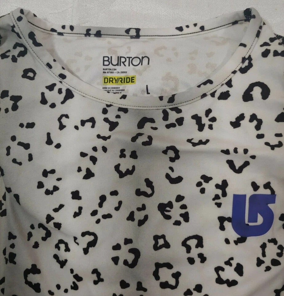 Burton Niñas Jóvenes Primera Capa Calentador Rompecorazones Crew Estampado Gato, Lg 14-16 Foto 3 de 3