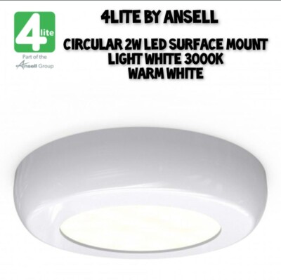 4lite by Ansell Circle Schrank netzbetrieben 2 Watt Schrank LED Leuchte weiß