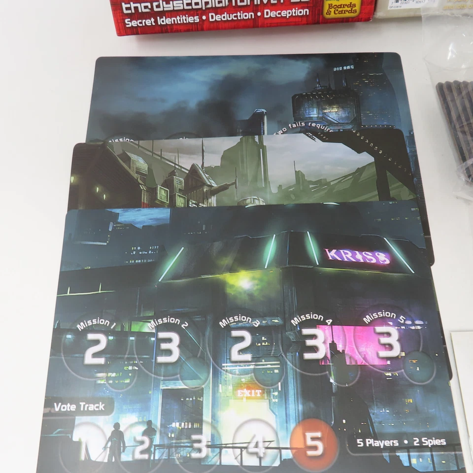 Juego de de Deducción Social The Resistance Tableros y Cartas Indie Eskridge 2012 Completo Foto 3 de 4