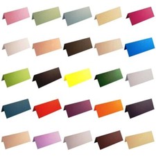 100 Blank Table Name Place Cards, Different Colours - Christmas, Parties Wedding
