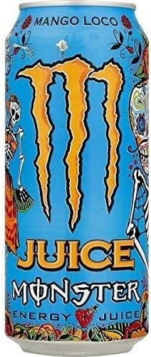 12 x Mango loco Energy Drink 500ml Perfect Energy Drink Juice