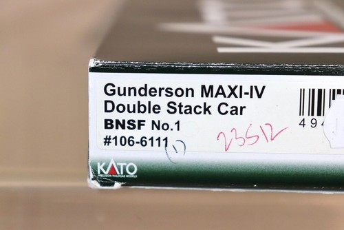 KATO 106-6111 N Verwitterte Bnsf Gunderson Doppel Stapel Behälter Auto - Bild 6 von 6