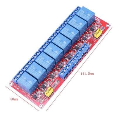 DC 5V 8 Channel High/Low Level Trigger Relay Module with Optocoupler Insulation-