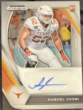 2021 Prizm Draft Picks SAMUEL COSMI RC DRAFT PICKS Rookie Auto MINT!