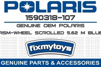 1590318-107 Polaris Asm-wheel Scrolled 5.62 M Blue on sale 1590318-107 Polaris Asm-wheel Scrolled 5.62 M Blue on sale