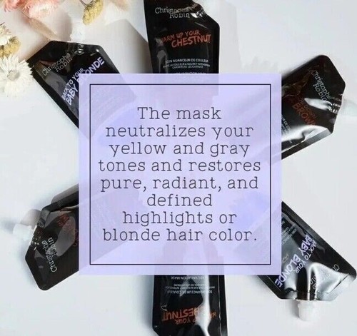 6x Christophe Robin 'Back To Your Baby Blonde' Shade Variation Revival Hair Mask - Picture 5 of 5