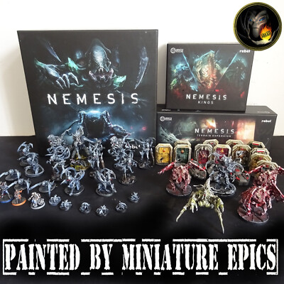 Nemesis Konvolut alle Miniaturen GEMALT von Miniature Epics Core + 2 Erweiterungen CR9