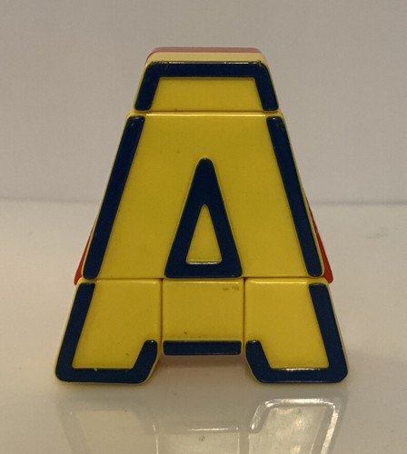 Lot Of 2 Vintage 1985 Mattel DOUBLE DOOZ ABCs Letters A & R Transforming Toys - Picture 4 of 10