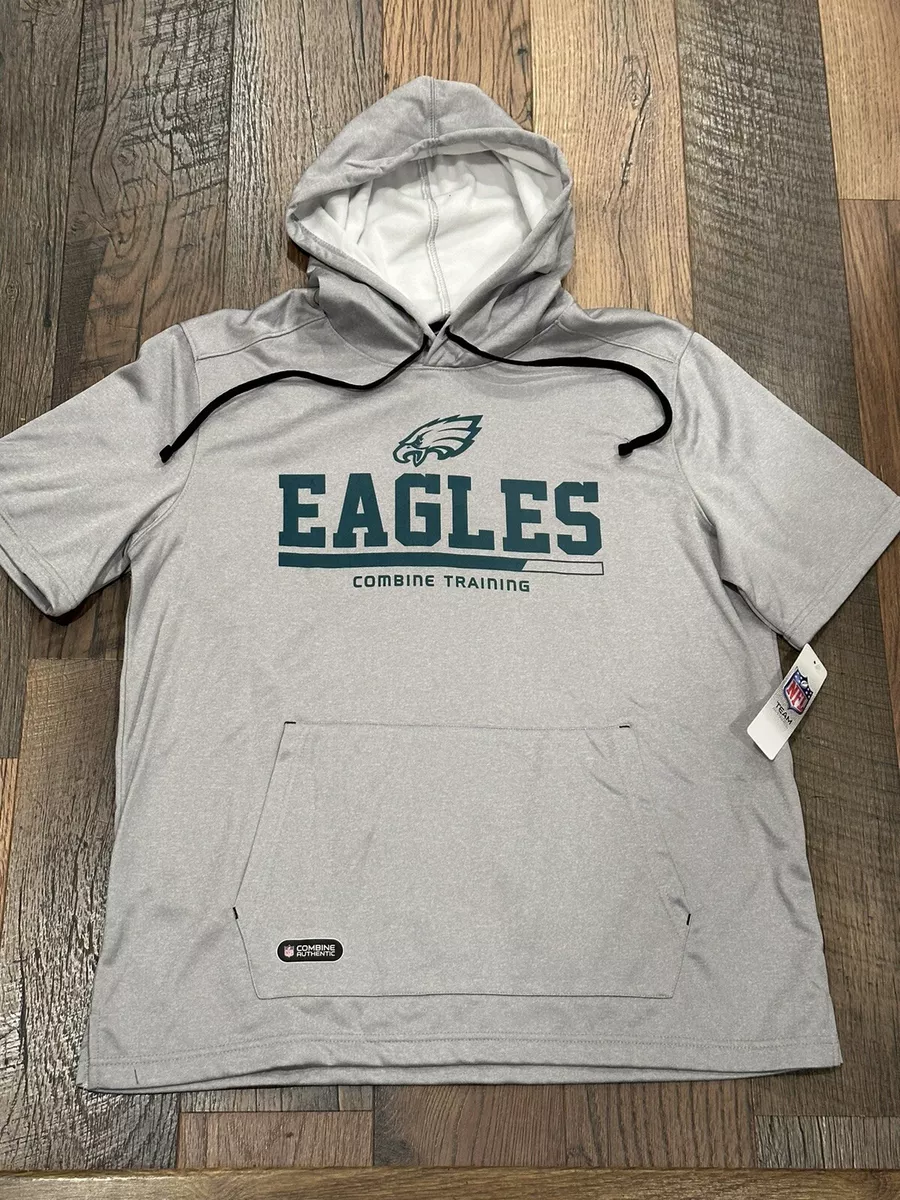 Philadelphia eagles short sleeve deals hoodie