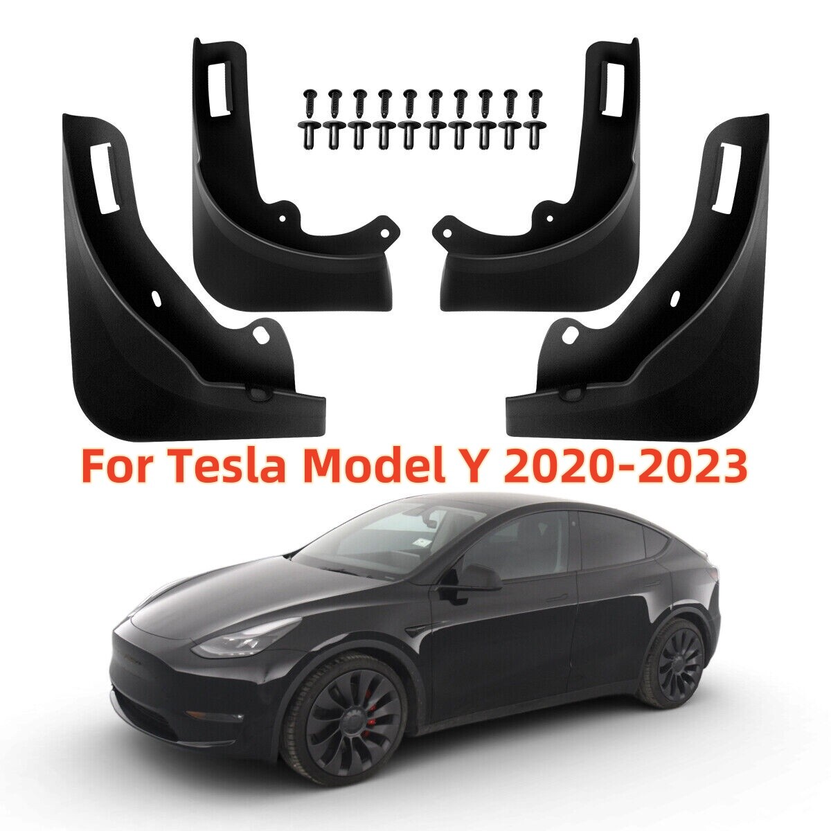 Mud Flaps for Tesla Model Y 2020-2023 No Drilling Required Splash Guards NEW-image
