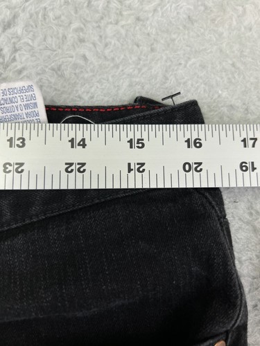 Tommy Hilfiger Pants Womens 10 Black Denim Jeans Hipster Boot Cotton Blend Mid - Picture 13 of 16