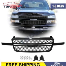Front Upper Grille Grill For 2005 2006 2007 Chevrolet Silverado 1500 2500HD 3500
