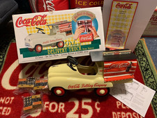 Coca Cola 576 10000 DELIVERY Die Cast Metal PEDAL TRUCK Bottles Carrier Coke LTD