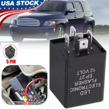 5-Pin EP27 LED Flasher Relay Fixing Hyper Flash Fit For Turn Signal Blinkers