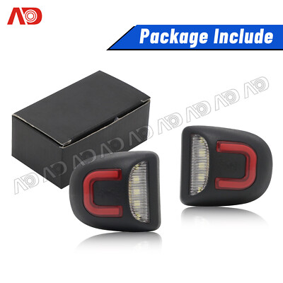 Super Bright White LED License Plate Lights For 1999-2006 Chevy Tahoe Suburban GMC Yukon XL - AUXITO Brand, Plug & Play
