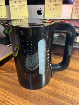 Black Bodum Electric Coffee Tea 8 Cup 34oz Water Hot Kettle  11452  REPLACE PART