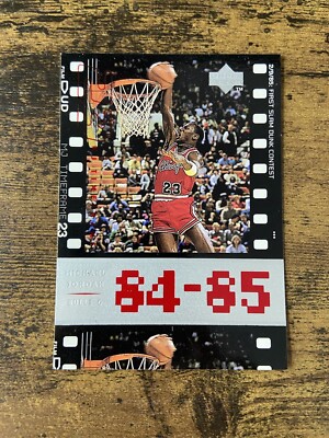 1998 Upper Deck MJ TimeFrame 84-85 First Slam Dunk Contest #3 Michael Jordan HOF