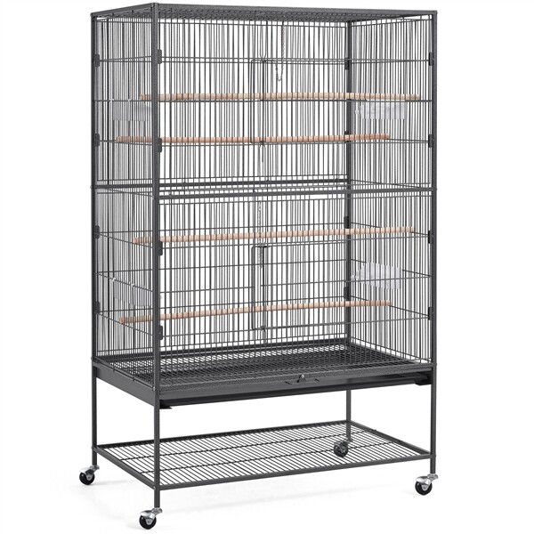 Bird Cage With Rolling Stand For Medium Birds Cockatiels