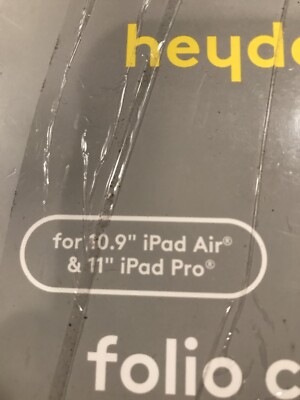 Heyday Folio Case w/ Stylus Holder Black for Apple iPad Air 10.9'' & iPad Pro 11''