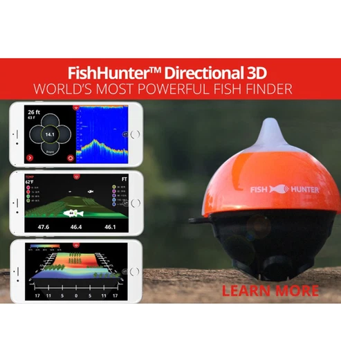 Lowrance Fish hunter 3D Depth Sounder Castable Fish Finder Carp, Catfish,Pike, - Picture 3 of 7