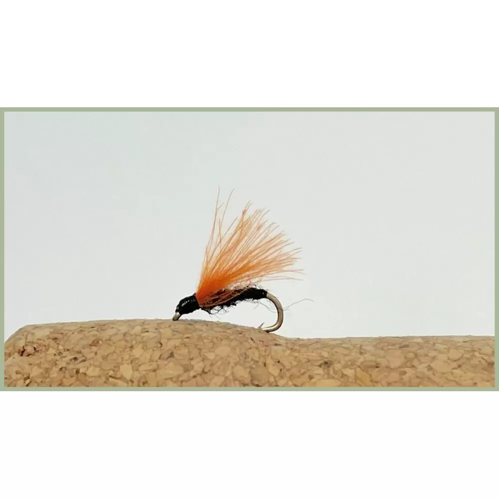 F Flies, Pack Orange CDC F Fly Trout Flies, Choice of Sizes, For
