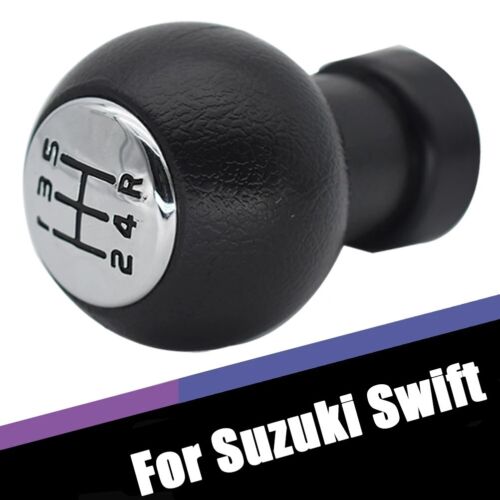 5 Speed Manual Transmission Black Gear Stick Shift Knob For Suzuki SX4 Swift - Afbeelding 1 van 7