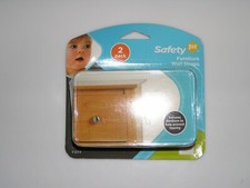 Safety 1st Furniture Wall Straps Prevent Tipping Bookcases Shelves Armoires 2pk