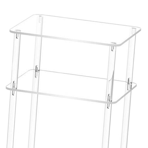 Acrylic Side Table Accent Side Table for Living Room Clear NightStand Table - Picture 3 of 5