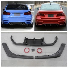 NEW Carbon Fiber Rear Bumper Diffuser Lip Refit for BMW F80 M3 F82 F83 M4 15-19