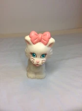 Quints Kitten 1991 Tyco Pink & White PVC Cat Figure