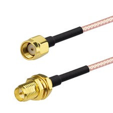 WiFi Antenna EXTENSION Cable/Lead Wireless RP SMA male to female Pigtail 16.4 FT