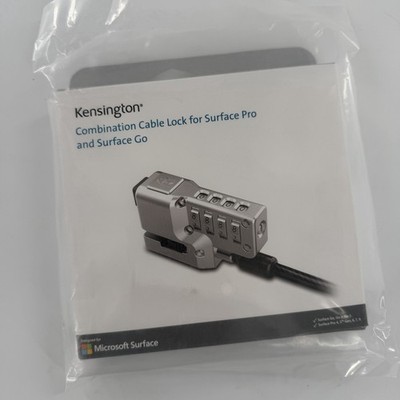 Kensington Combination Cable Lock for Surface Pro and Surface Go New