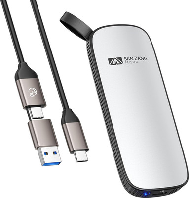 SAN ZANG MASTER Externe Portable SSD 2TB, Bis Zu 1.050 Mb/S Lesen/1.000 Mb/S Sch